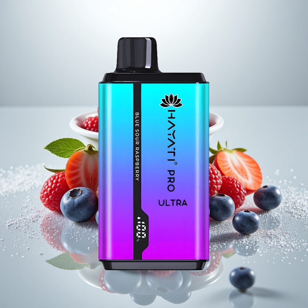 Hayati Pro Ultra 15000 Puffs 850mAh 2×12ml 2% 49 Aromen Heidelbeere Erdbeere Menthol Himbeere Minze