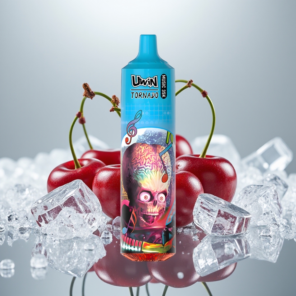 Uwin Tornado 35000 Music 600mAh Type-C Kirsch-Eis